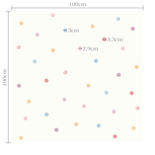Papel de parede Arco-íris poá 2