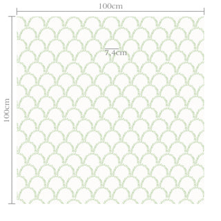 Papel de parede Hera arco verde mini