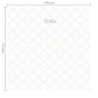 Papel de parede Hera losango azul mini