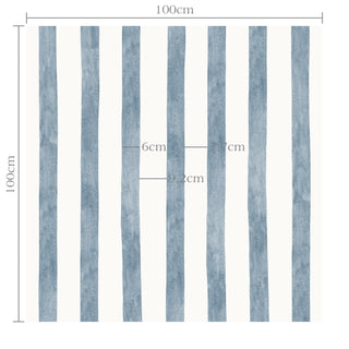 Papel de parede Navy listra grossa azul