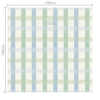 Papel de parede Palmeiras xadrez 2 pequeno azul e verde