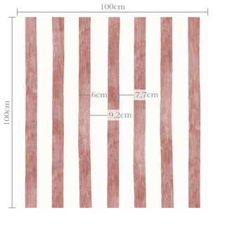 Papel de parede Cashmere listra grossa vinho
