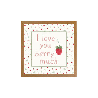 Quadro Berries I love you berry much 2