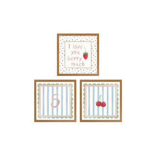 Kit quadros Berries 3