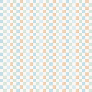 Papel de parede Brinquedos quadriculado
