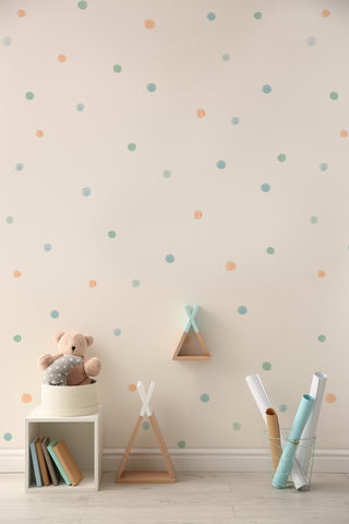 Papel de parede Brinquedos poá