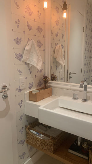 Papel de parede Campo azulejo