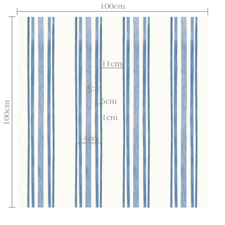 Papel de parede Capri listra tripla marinho
