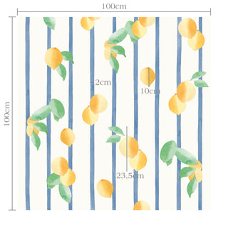 Papel de parede Capri listras com limões