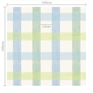 Papel de parede Dinos xadrez 2 grande azul e verde