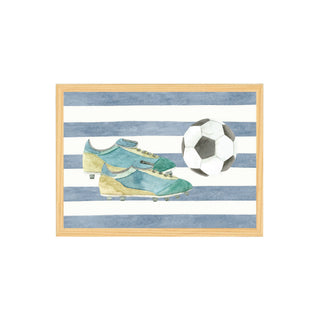 Quadro Futebol chuteira e bola futebol
