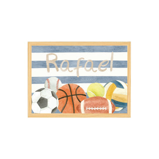 Quadro Esportes nome