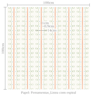 Papel de parede Ferramentas listra com espiral