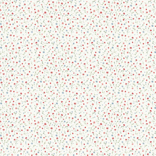 Papel de parede Flores azul e rosa