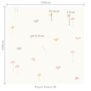 Papel de parede Flores III