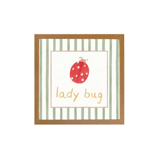 Quadro Flores lady bug