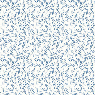 Papel de parede Folhas azul