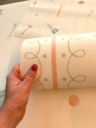 Papel de parede Ferramentas listra com espiral