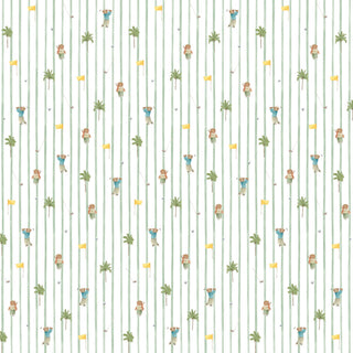 Papel de parede Golf ursos com listras verde