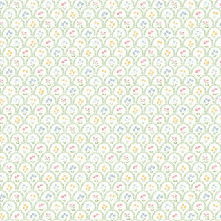 Papel de parede Hera arco verde com flor