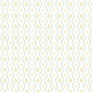 Papel de parede Hera listra verde com flor