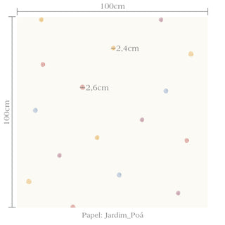 Papel de parede Jardim poá