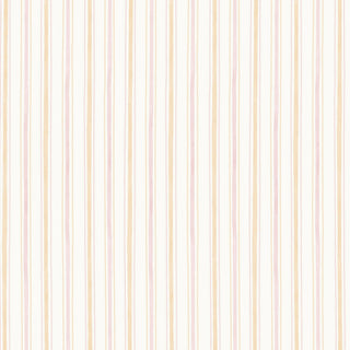 Papel de parede listra com bolinhas mescla rosa e amarelo