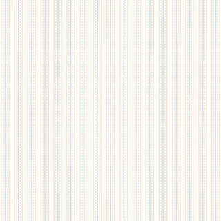Papel de parede listra dupla com bolinhas azul, rosa e amarelo