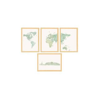 Kit quadros Mapa