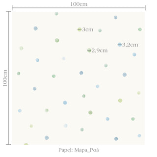 Papel de parede Mapa poá