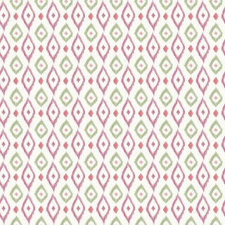 Papel de parede Maria ikat 1 G roxo e verde