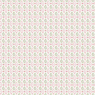 Papel de parede Maria ikat 1 P rosa e verde