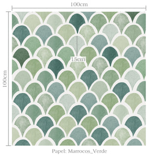 Papel de parede Marrocos verde