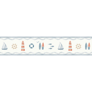 Papel de parede Navy barrado