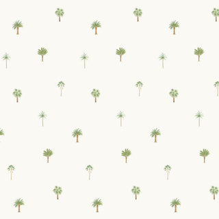 Papel de parede Palmeiras verde espaçado