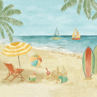 Papel de parede Praia painel 1