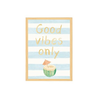 Quadro Praia good vibes only