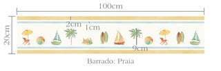 Papel de parede Praia barrado