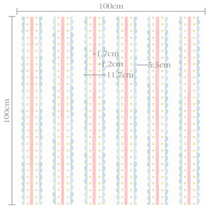 Papel de parede Primavera listra com babado