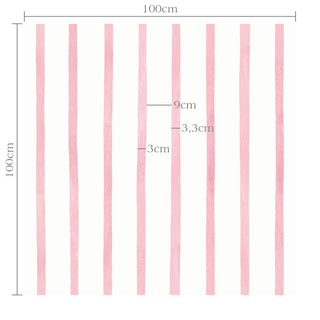 Papel de parede Primavera listra média rosa