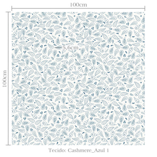 Tecido Cashmere azul 1