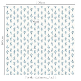 Tecido Cashmere azul 3