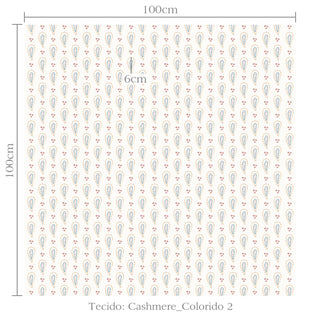 Tecido Cashmere colorido 2