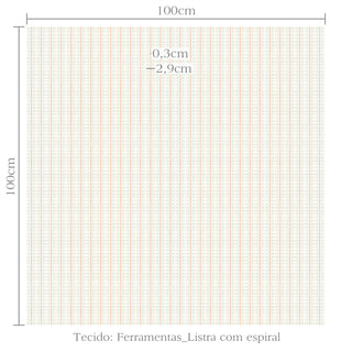 Tecido Ferramentas listra com espiral