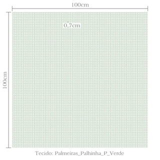 Tecido Palmeiras palhinha verde