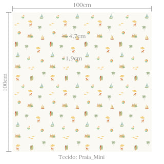 Tecido Praia mini