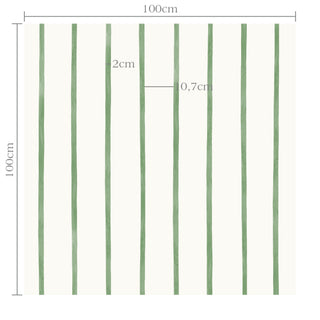 Papel de parede Tenis listra fina verde