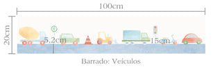 Papel de parede Veículos barrado